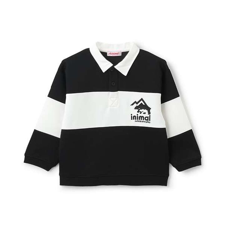 [Water-Repellent] Ponte Embroidered Rugby Shirt,Lemon yellow, medium image number 12