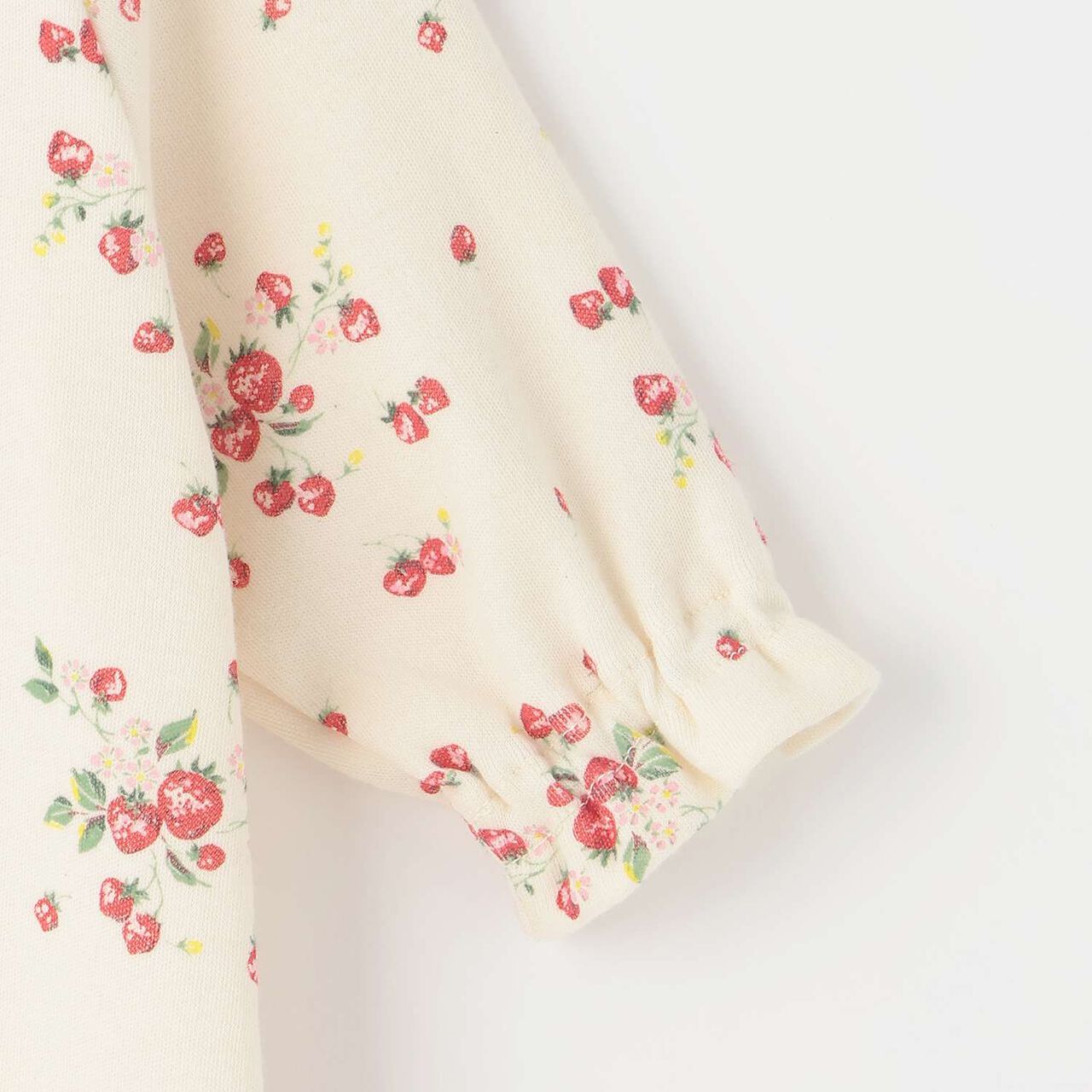 Wild Strawberry 2WAY Romper [Organic] [Made in Japan],Pearl white, large image number 5