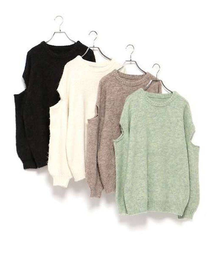 MIX Knit Pullover,Green, medium image number 12