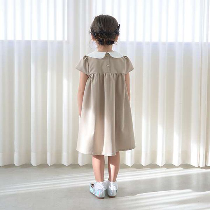 [Occasion-Ready] Round Collar One-Piece Dress with Ribbon,Mint, medium image number 3