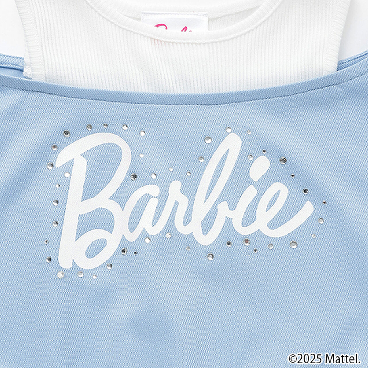 [Stain-resistant and Water-repellent] Layered Look T-Shirt [Barbie],Sax blue, large image number 3