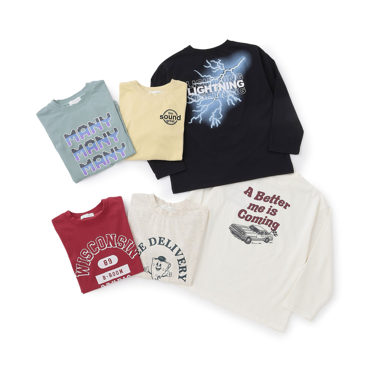 [Stain Resistant/Quick-Dry/UV] Assorted 6-Pattern T-Shirts for Boys [Kids' Clothing],Cream, large image number 8