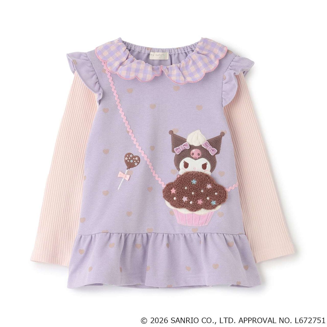 [Cinnamoroll/Kuromi] Peplum Tunic,Blue, large image number 4