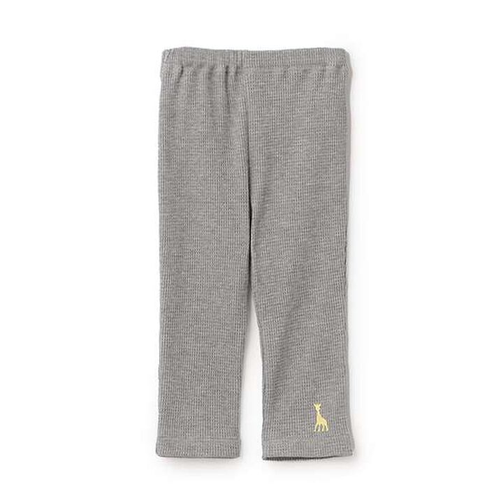 [Made in Japan] 9/10 Length Waffle Leggings,Gray, medium image number 0
