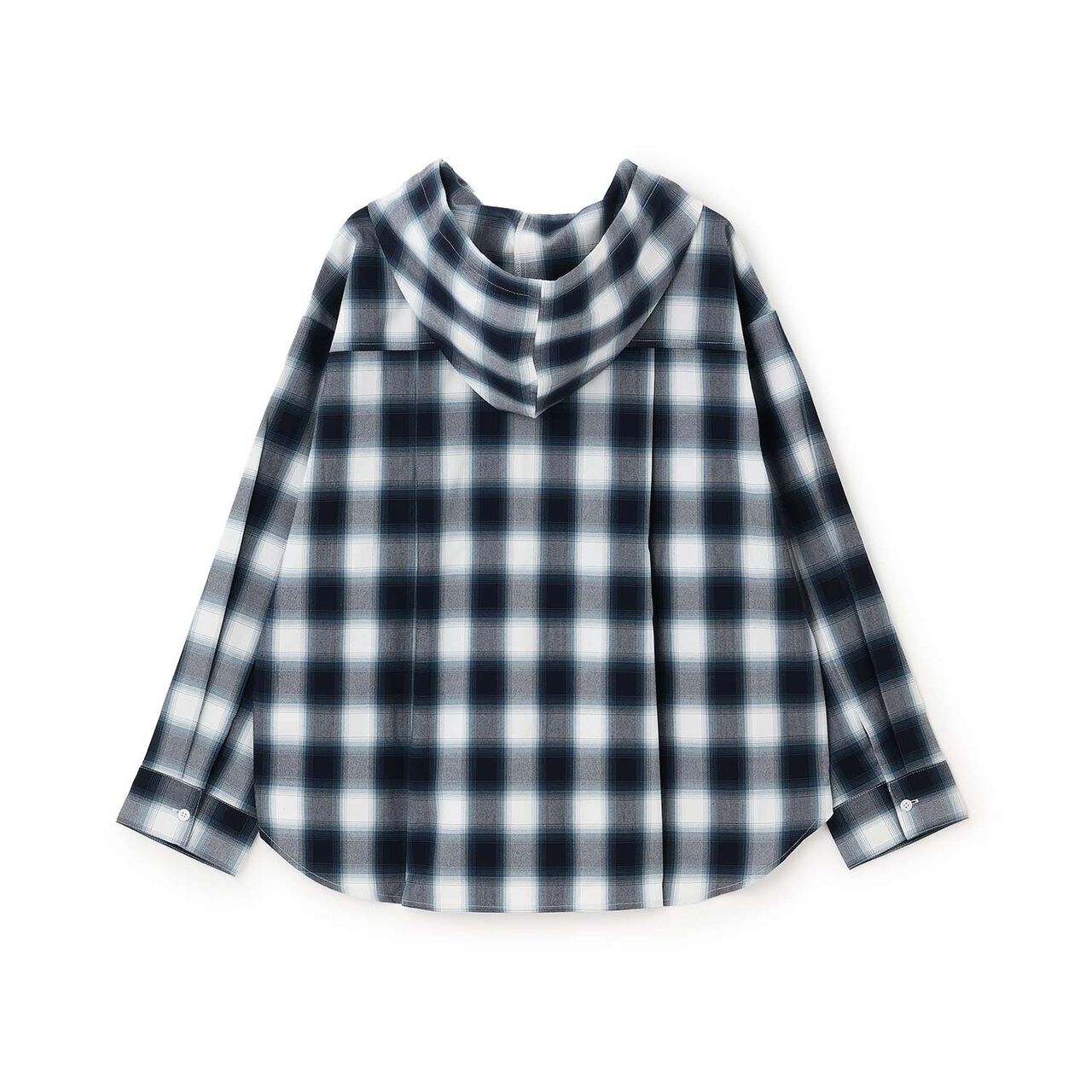 [LTXC] Checkered Shirt Parka,Sax blue, large image number 7