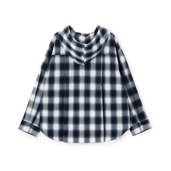 [LTXC] Checkered Shirt Parka,Sax blue, medium image number 7