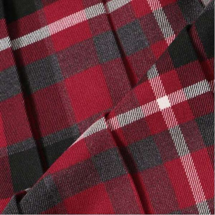 Heart Mini Bag Included Custom Check Pleated Skirt,Deep red, medium image number 2