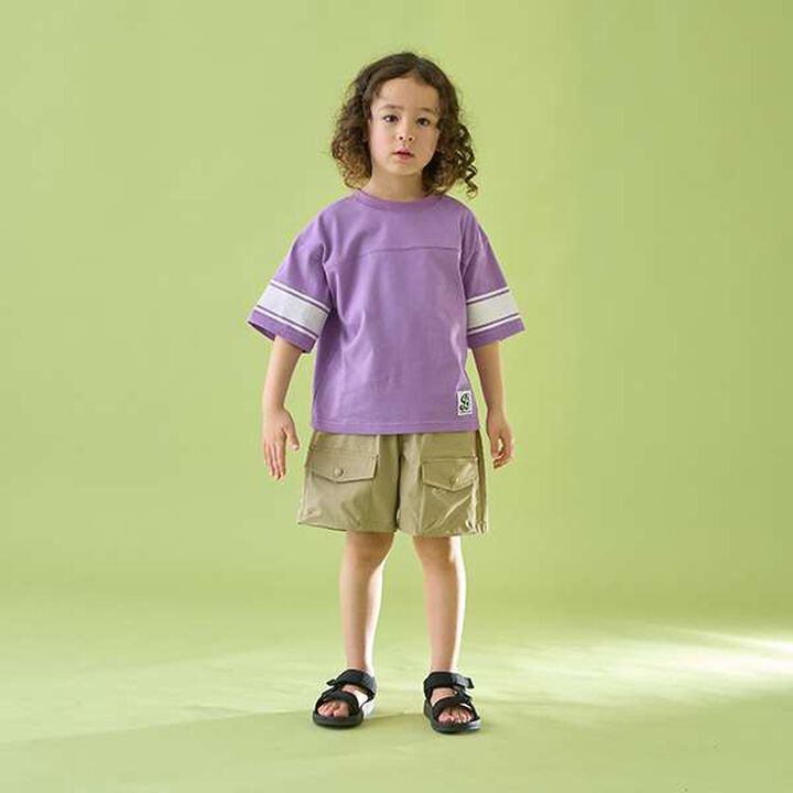 [Reversible] Line Print T-Shirt (Comfortable Jersey Fabric),Deep blue, medium image number 17