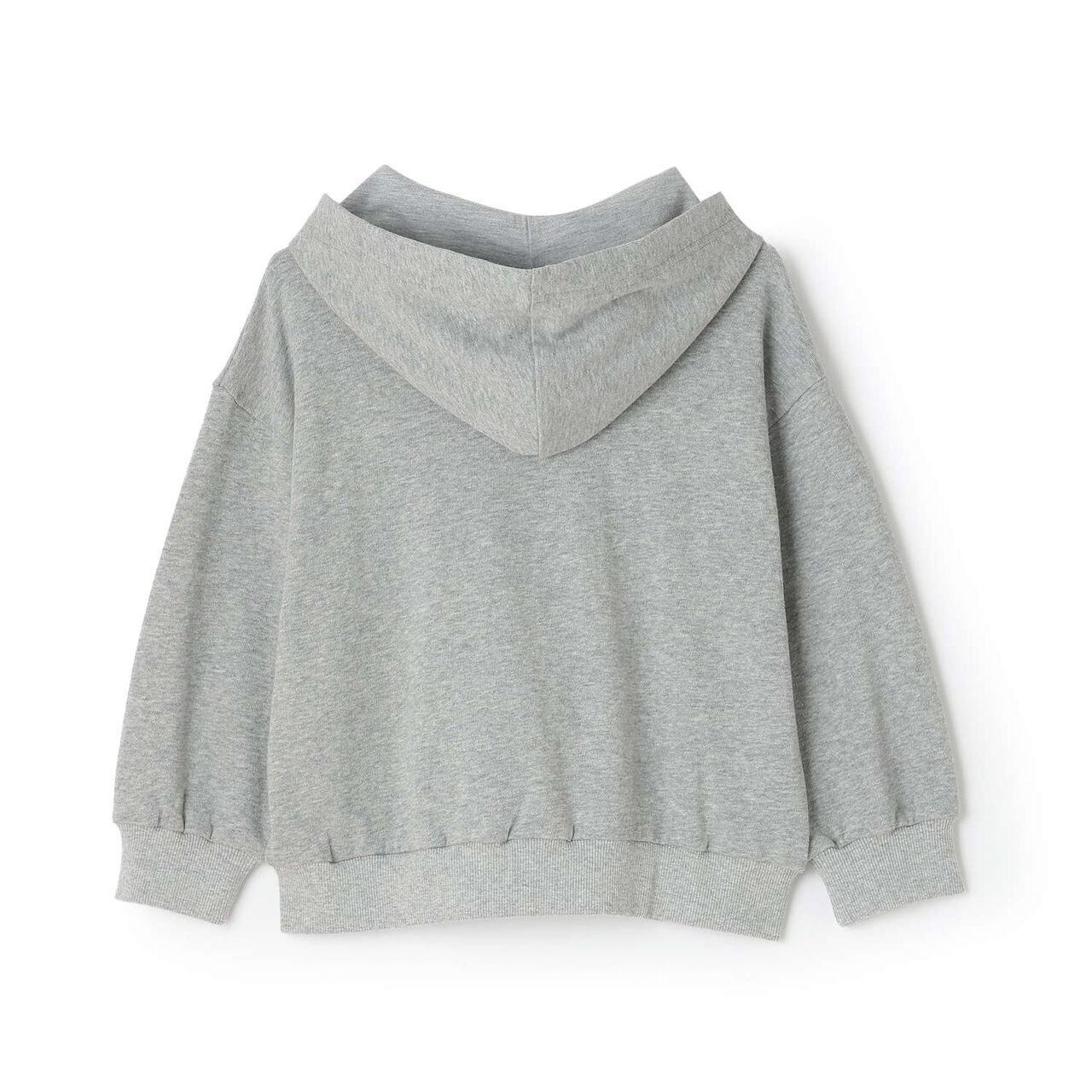 Quick-Dry Logo Zip Parka [Sarasara Plus],Top gray, large image number 10