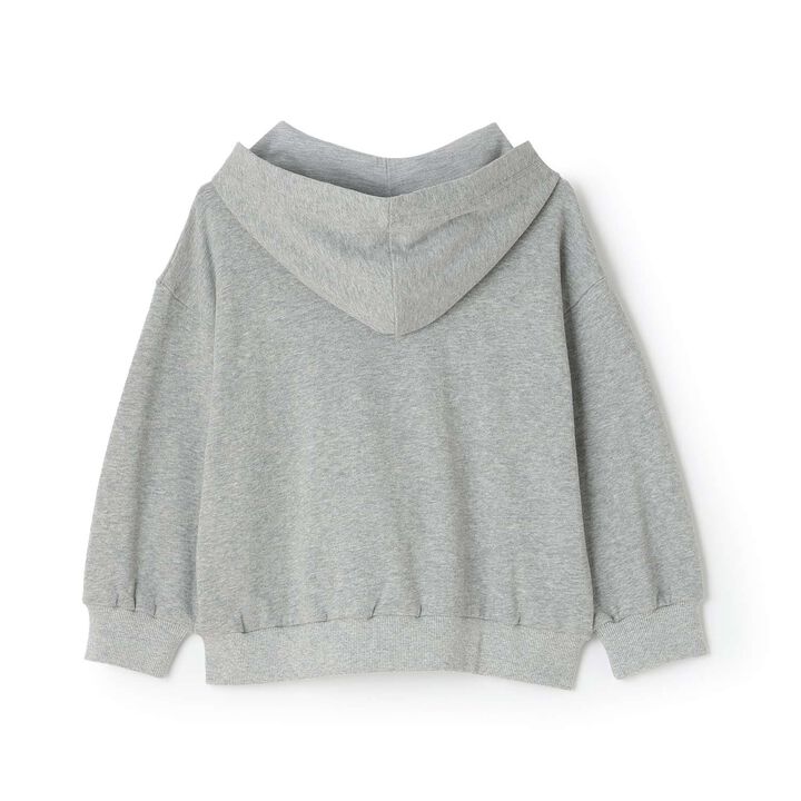 Quick-Dry Logo Zip Parka [Sarasara Plus],Top gray, medium image number 10