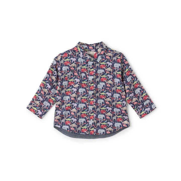 Q for the Zoo Wide Shirt,Navy, medium image number 10