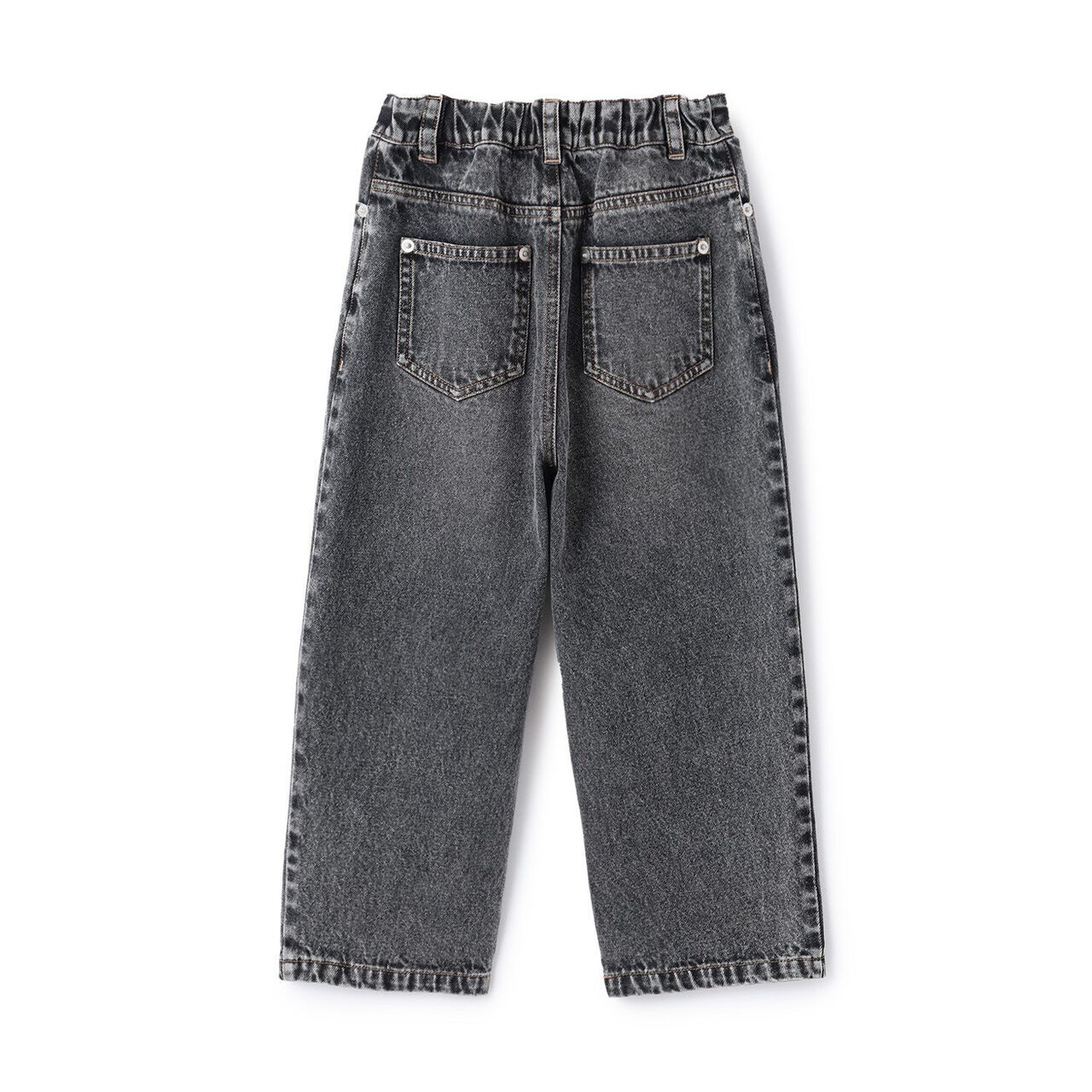 [LOVE DENIM] Loose Straight Pants,Black, large image number 3