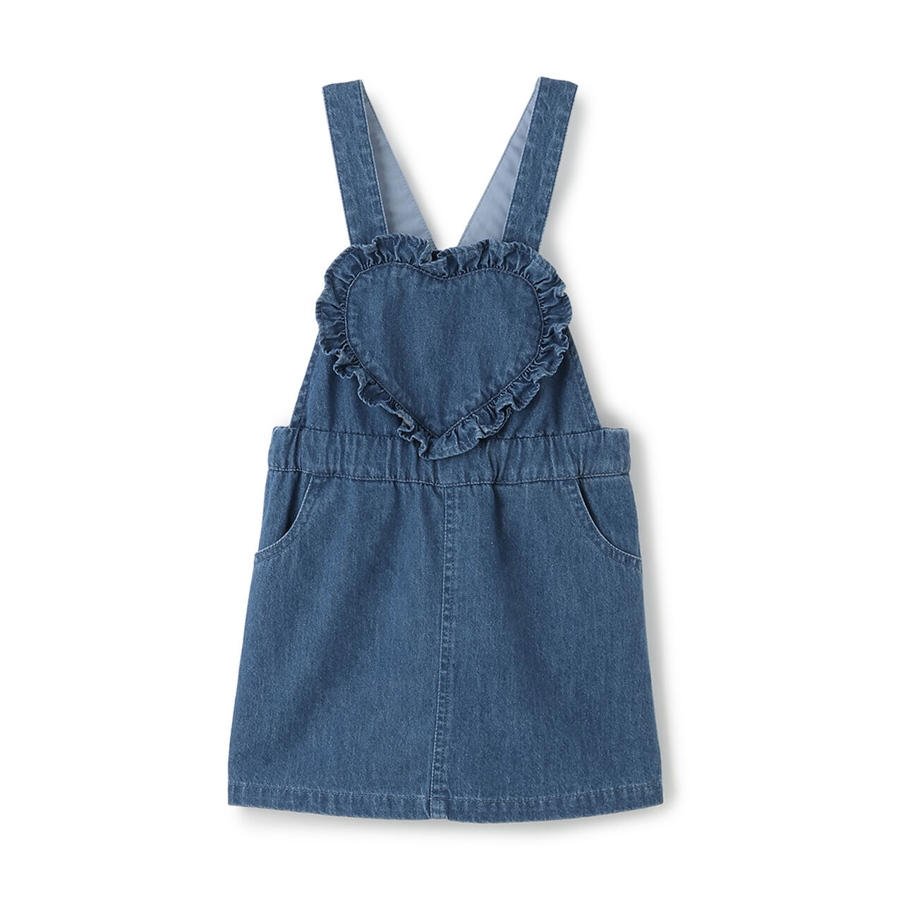 Heart Overall Skirt,Turquoise, large image number 4
