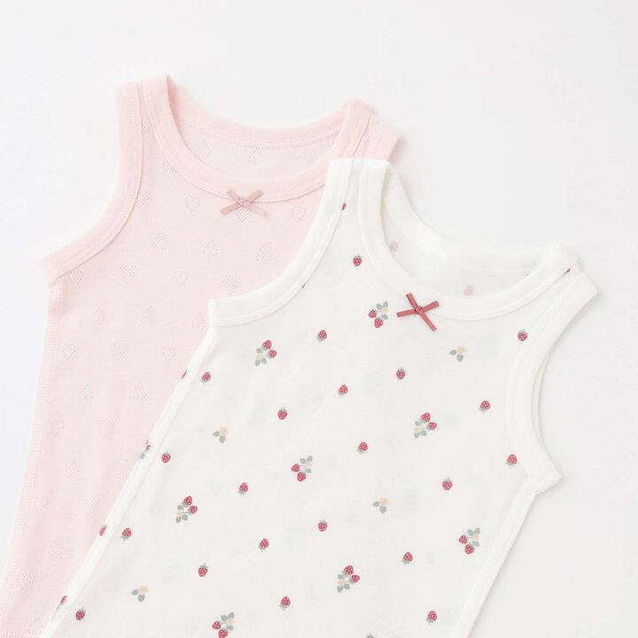 [Weak Acidity] Girls' Tank Undergarments 2P,Light pink, medium image number 3