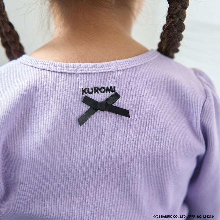 Sanrio Characters One-Point Embroidery Top,Black, medium image number 25