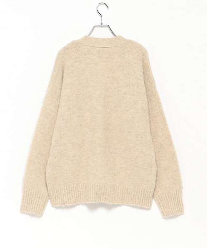 Knit Cardigan,Beige, medium image number 4