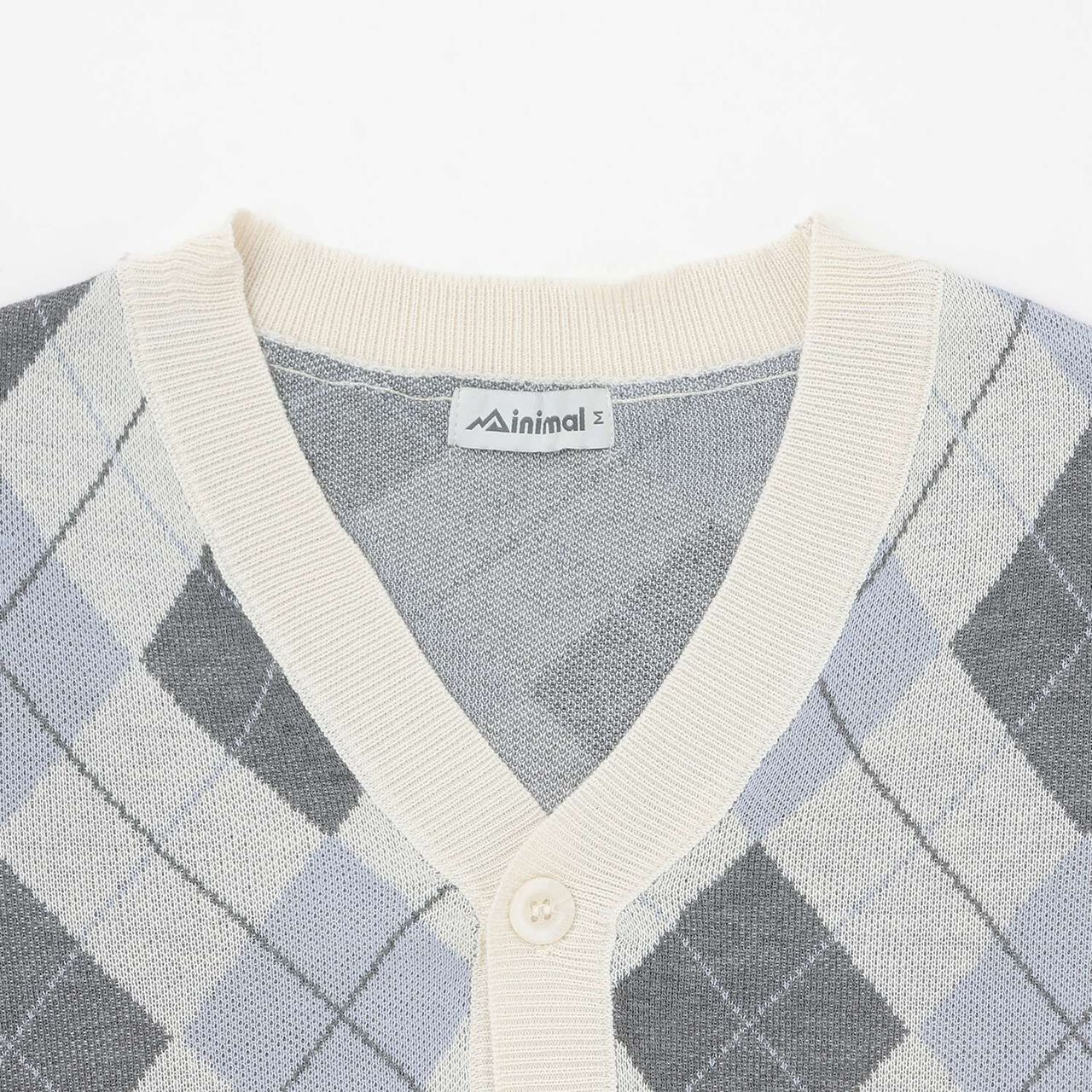 [Arael] Argyle Cardigan,Emerald green, large image number 12