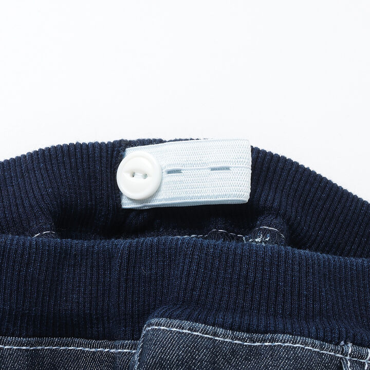 Dinosaur Long-Length Straight Pants,Navy, medium image number 3