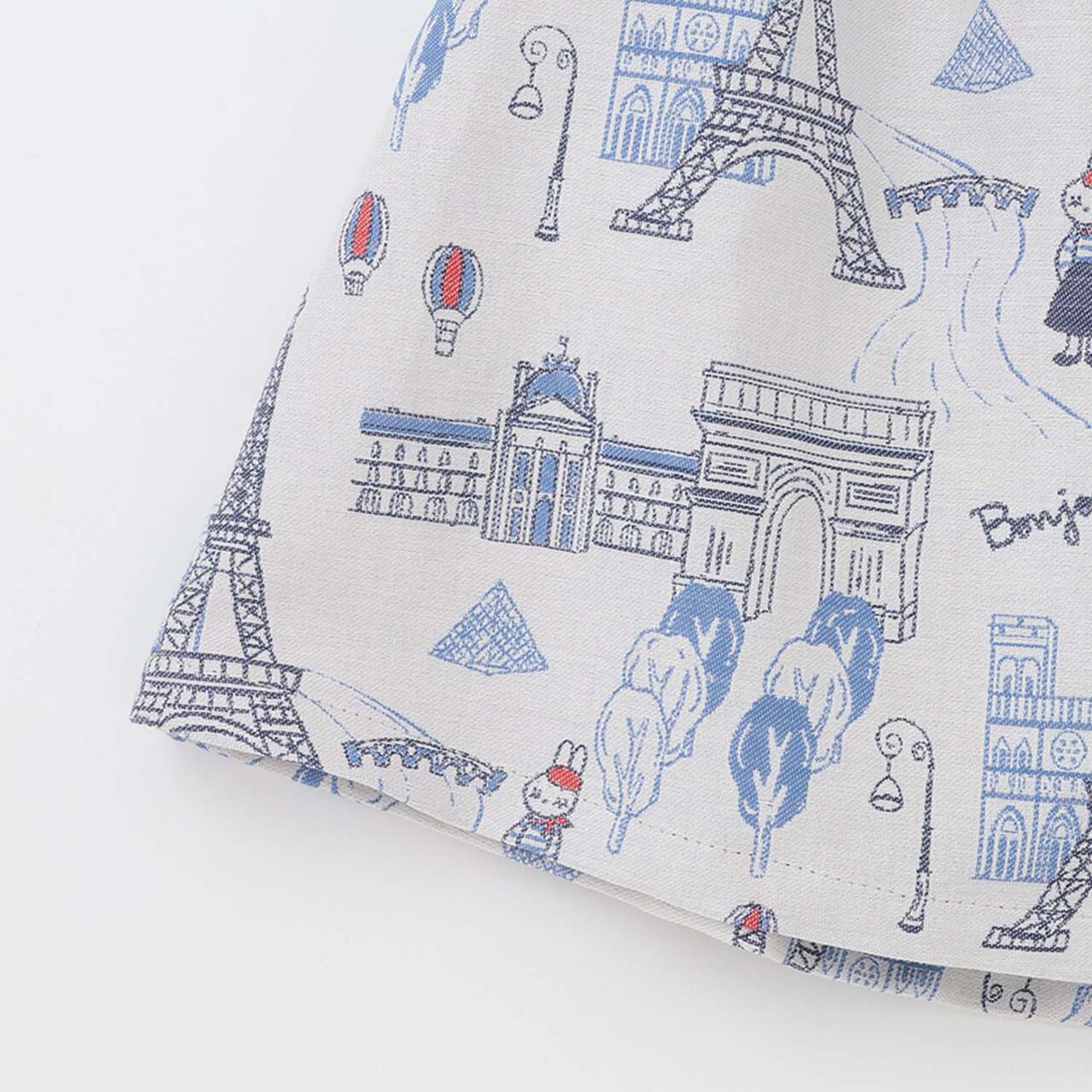 [Made in Japan] Paris Pattern Jacquard Skirt,Ivory, large image number 12