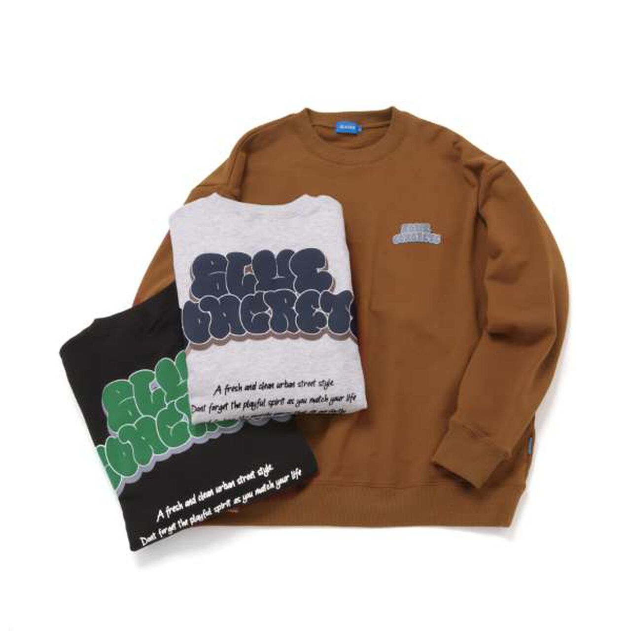 Quick-Dry Resistant to Pilling Big Back Graffiti Sweatshirt,Brown, large image number 6