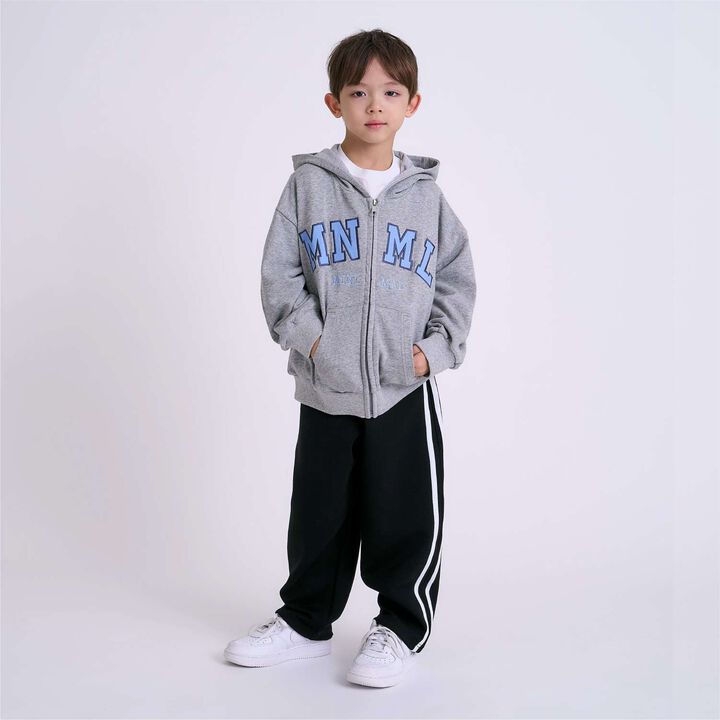 Quick-Dry Logo Zip Parka [Sarasara Plus],Top gray, medium image number 7