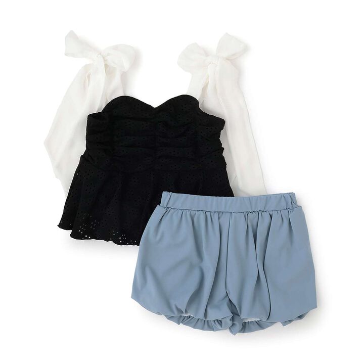 [SWIM] [UV Protection] Lace Top & Balloon Pants Separate Swimsuit,Off white, medium image number 5