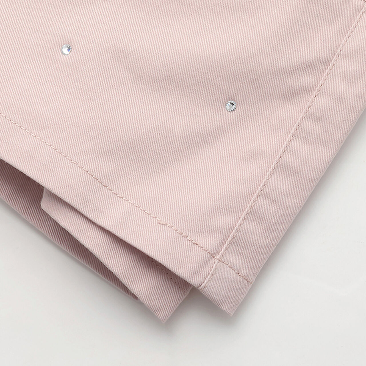 High-Waisted Shorts with Pearls & Rhinestones,Purple, large image number 7