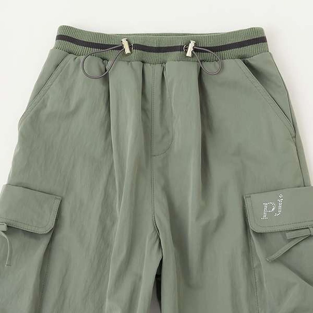 [Warm Lining] Waist Rib Easy Cargo Pants,Ivory, large image number 11