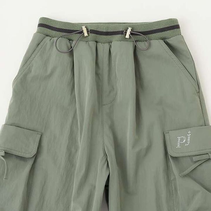 [Warm Lining] Waist Rib Easy Cargo Pants,Ivory, medium image number 11