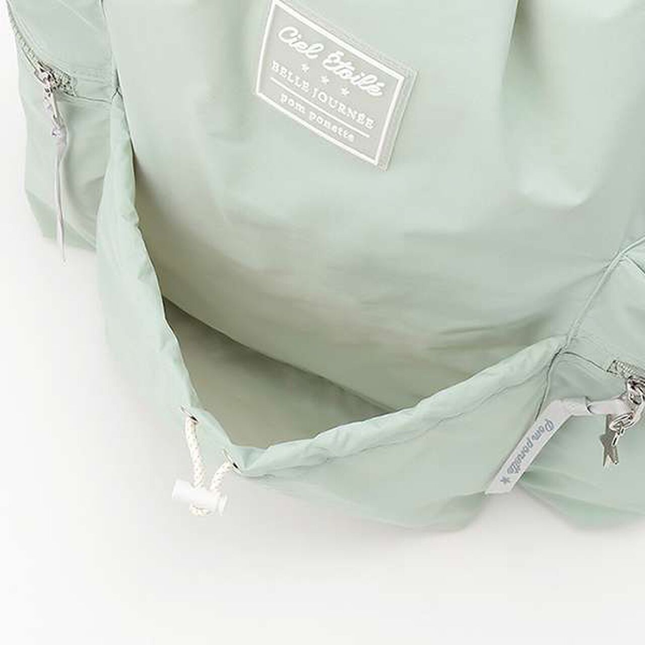 Lightweight Water-Repellent Knapsack,Black, large image number 9