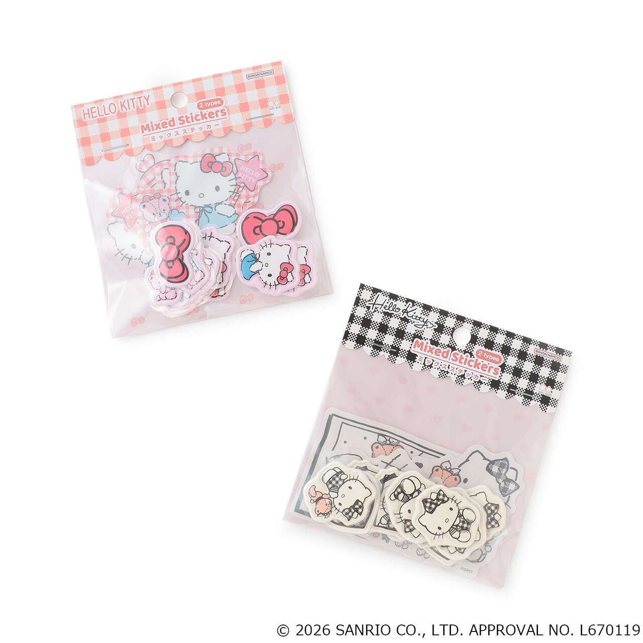 [Sanrio] Mixed Sticker Set,Black, large image number 6