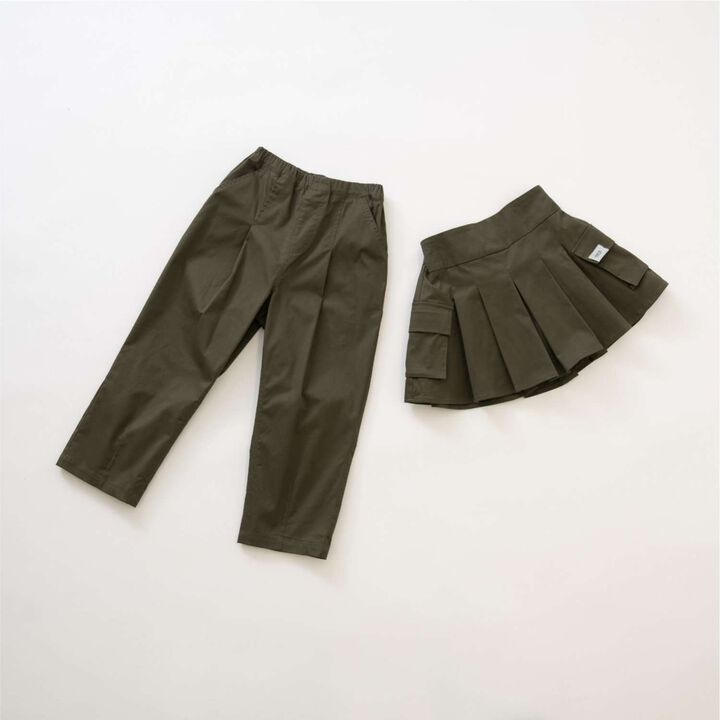 Pleated Cargo Culottes,Light khaki, medium image number 15