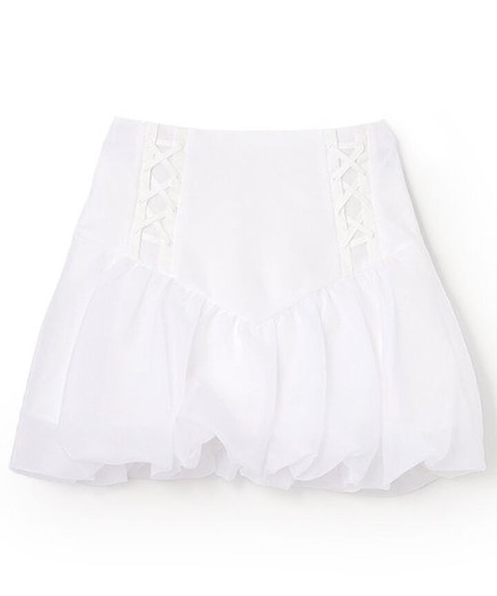 Sheer Balloon Skirt,Off white, medium image number 4