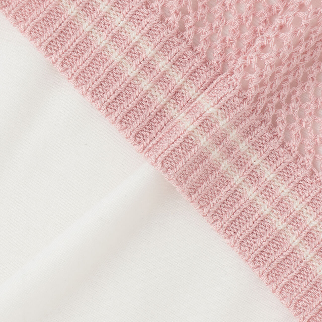 Washable Mesh Knit Vest + Short Sleeve T-Shirt,Sax blue, large image number 8