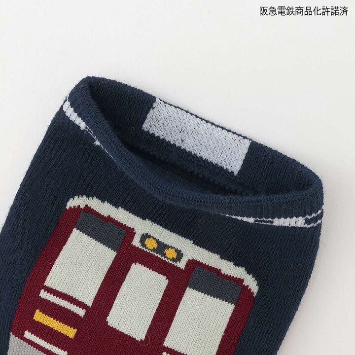 [阪急電車] 短襪兩雙組合,海軍藍, medium image number 10
