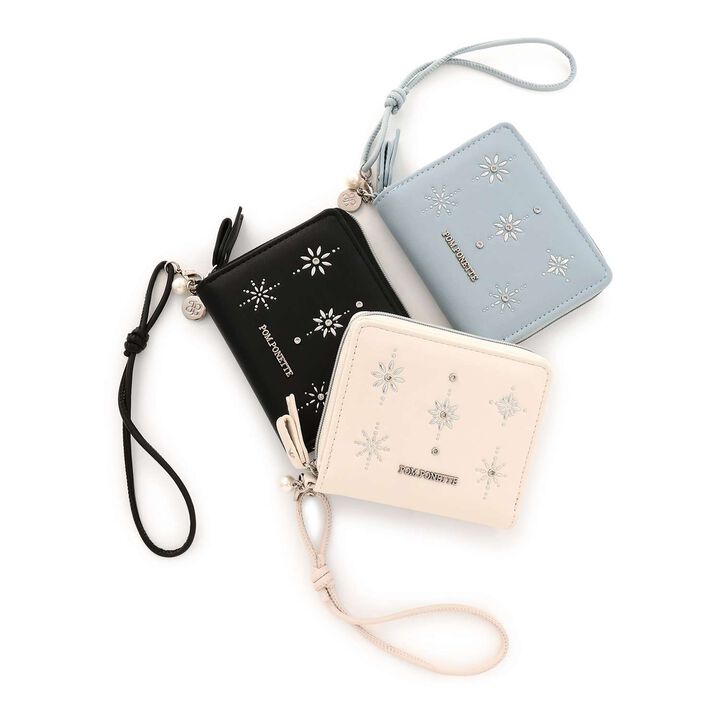 Foil Jewel Mini Wallet,Light blue, medium image number 6
