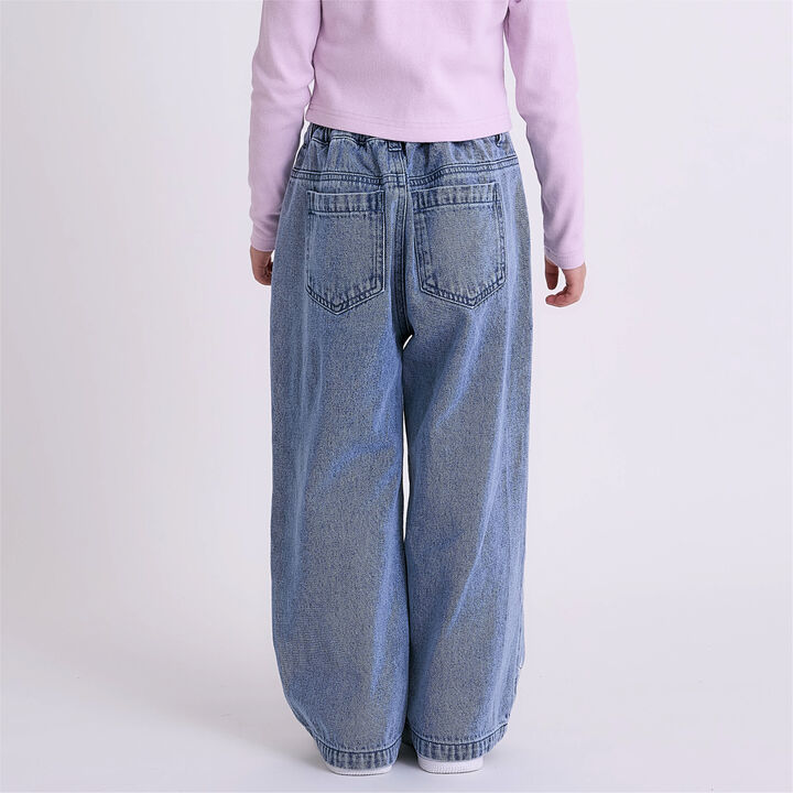 Graphic Assorted Denim Pants,Sax blue, medium image number 9
