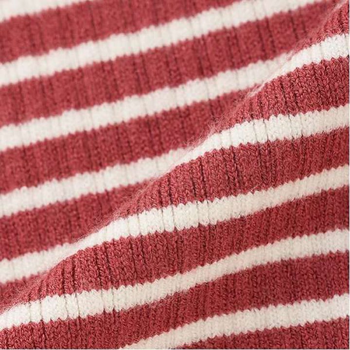 Fluffy Heart Rib Knit,Red, medium image number 10