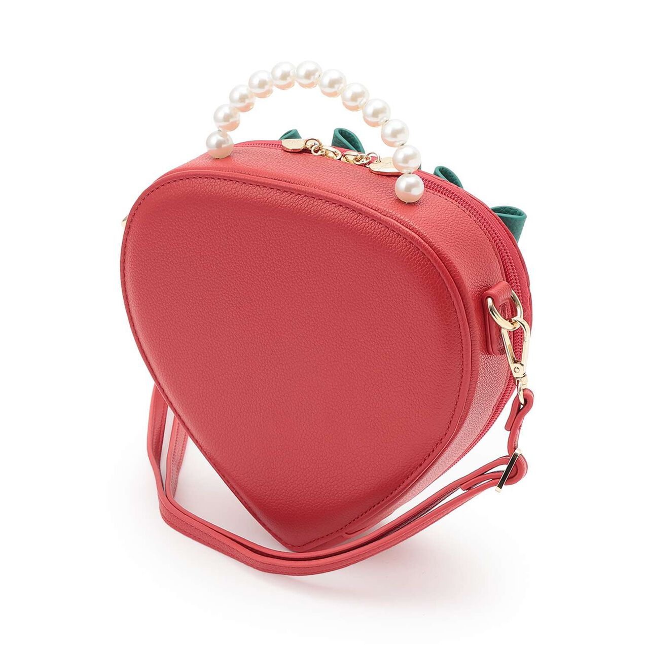 Strawberry Shoulder Bag,Red, large image number 4