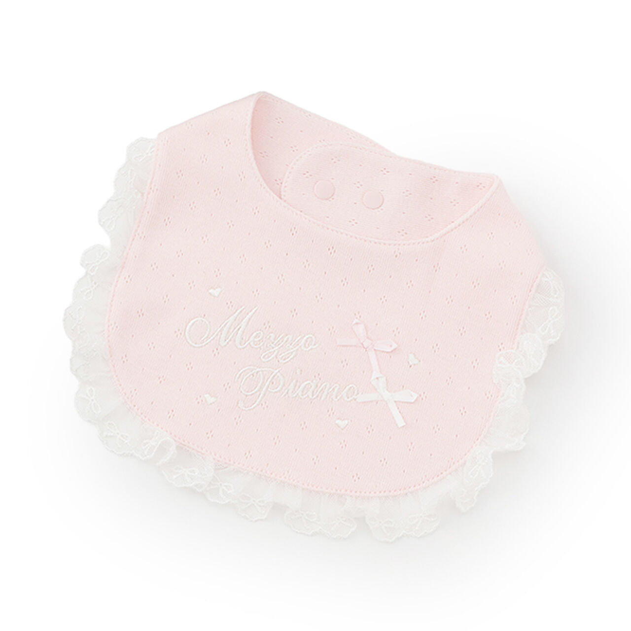 Logo Lace Bib,Light pink, large image number 0
