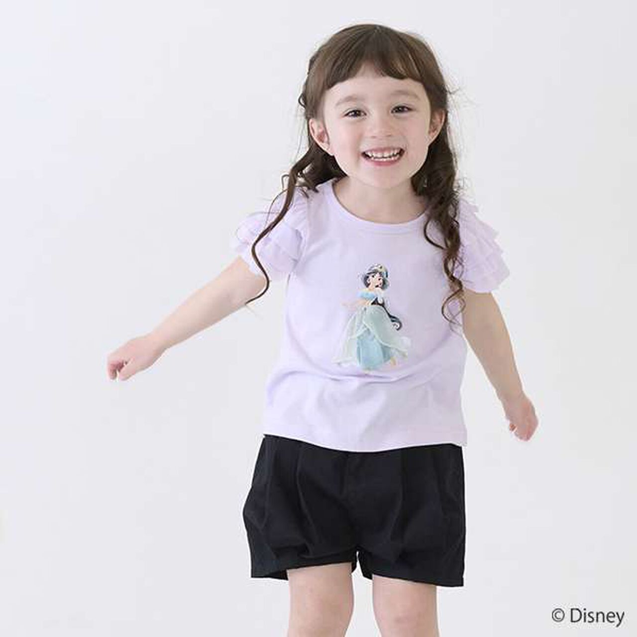 [Disney] Tulle Sleeve Graphic T-Shirt,Light blue, large image number 23