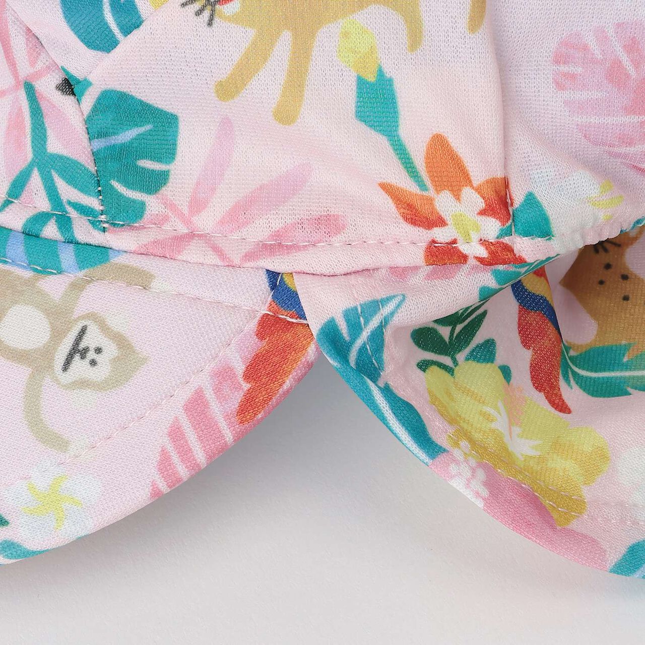 [SWIM] All-Over Pattern Swim Cap with Sunshade,Turquoise, large image number 5
