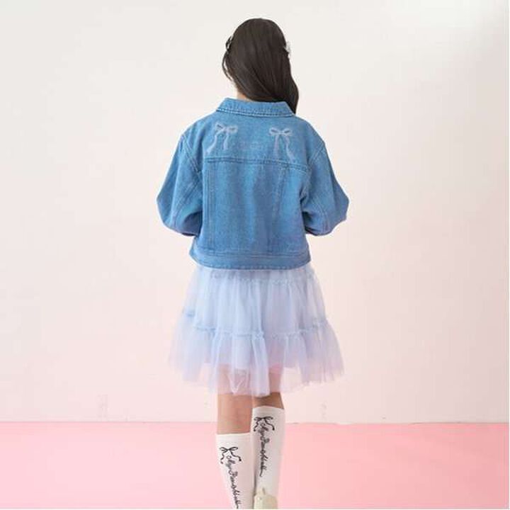 Fluffy Frill Tulle Skirt,Black, medium image number 5