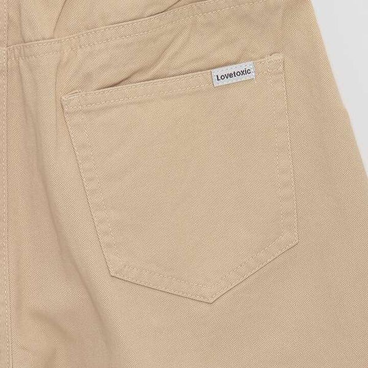 Belted Tuck Half Pants,Beige, medium image number 9