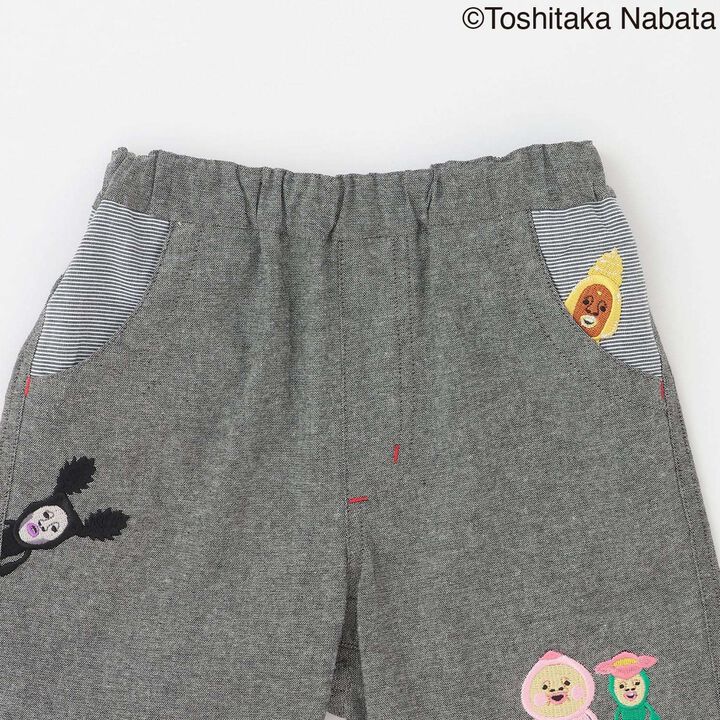 [Kobito Zukan] 5-Minute Length Pants,Charcoal gray, medium image number 3