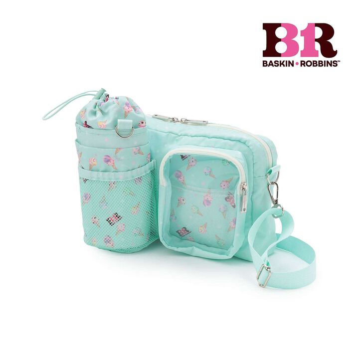 [Baskin-Robbins] Shoulder Bag with Bottle Holder,Emerald green, medium image number 1