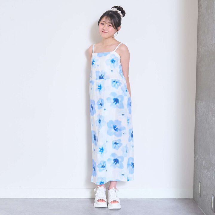 Floral Pattern Two-Piece Yukata,Pearl white, medium image number 13