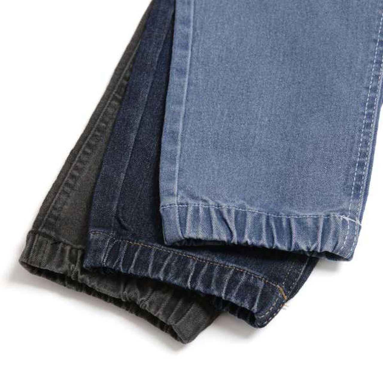 Stretch Denim Jogger Pants,Deep blue, large image number 3