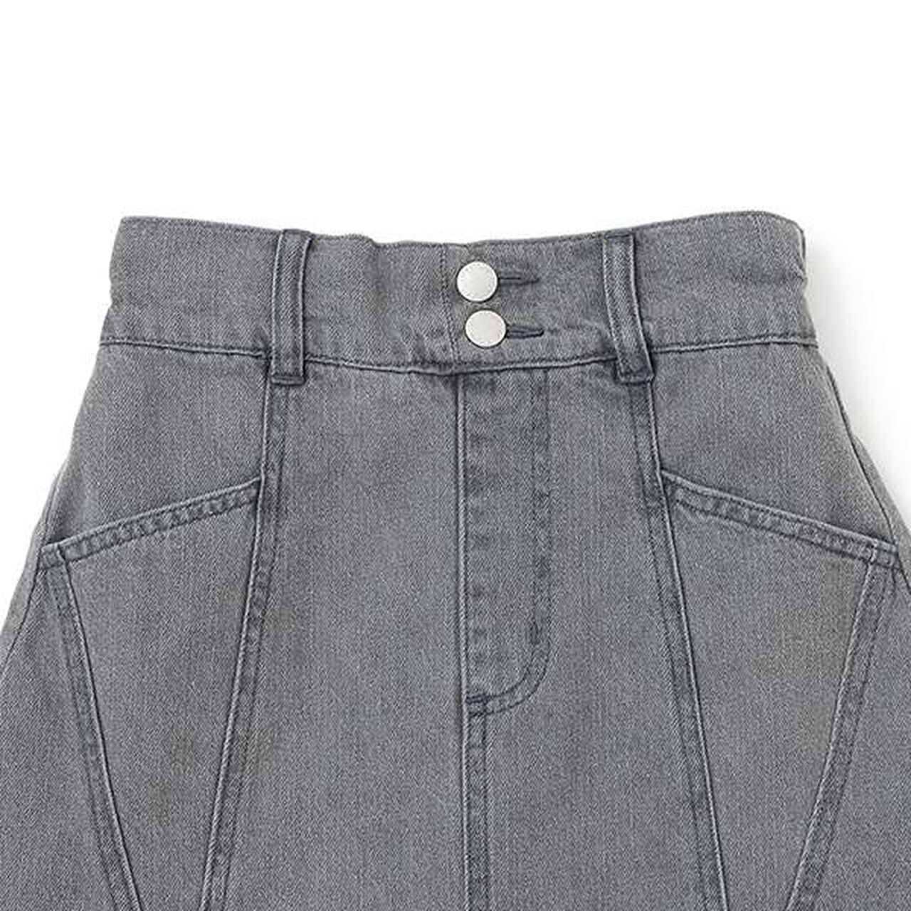 Color-Block A-Line Skirt Shorts,Ivory, large image number 2