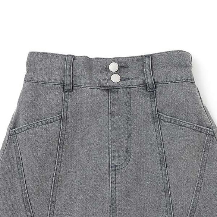 Color-Block A-Line Skirt Shorts,Ivory, medium image number 2